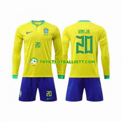 3-13 år Barn Brasil drakt Vinicius Junior 20 Hjemme VM 2022 Langermet 3-13 år Barn Brasil drakt Vinicius Junior 20 Hjemme VM 2022 Langermet