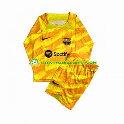 3-13 år Barn Keeper FC Barcelona drakt Fjerde 2023-2024 Langermet