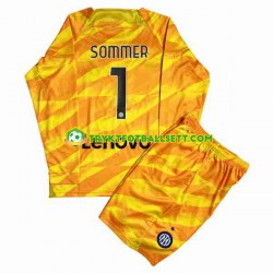 3-13 år Barn Keeper Inter Milan drakt Sommer 1 Hjemme 2023-2024 Langermet 3-13 år Barn Keeper Inter Milan drakt Sommer 1 Hjemme 2023-2024 Langermet