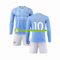 3-13 år Barn Manchester City drakt Grealish 10 Hjemme 2023-2024 Langermet 3-13 år Barn Manchester City drakt Grealish 10 Hjemme 2023-2024 Langermet