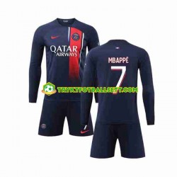 3-13 år Barn Paris Saint-Germain drakt Mbappé Kylian 7 Hjemme 2023-2024 Langermet 3-13 år Barn Paris Saint-Germain drakt Mbappé Kylian 7 Hjemme 2023-2024 Langermet