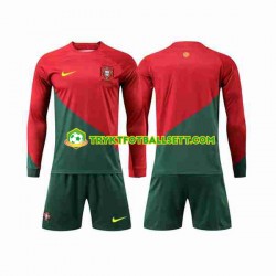 3-13 år Barn Portugal drakt Hjemme VM 2022 Langermet 3-13 år Barn Portugal drakt Hjemme VM 2022 Langermet
