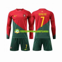 3-13 år Barn Portugal drakt Ronaldo 7 Hjemme VM 2022 Langermet 3-13 år Barn Portugal drakt Ronaldo 7 Hjemme VM 2022 Langermet