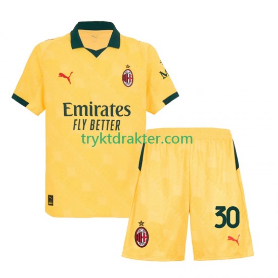 3-13 år Barn AC Milan drakt Ardon Jashari 30 Tredje 2025-2026 Korte Ermer