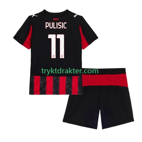 3-13 år Barn AC Milan drakt Christian Pulisic 11 Hjemme 2025-2026 Korte Ermer