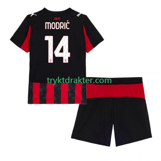 3-13 år Barn AC Milan drakt Modrić Luca 14 Hjemme 2025-2026 Korte Ermer