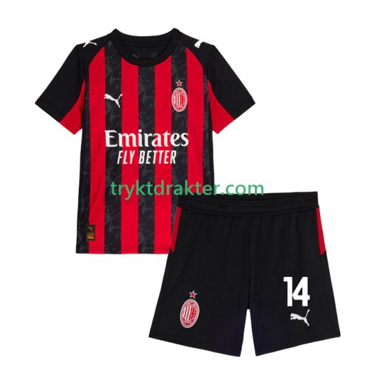 3-13 år Barn AC Milan drakt Modrić Luca 14 Hjemme 2025-2026 Korte Ermer
