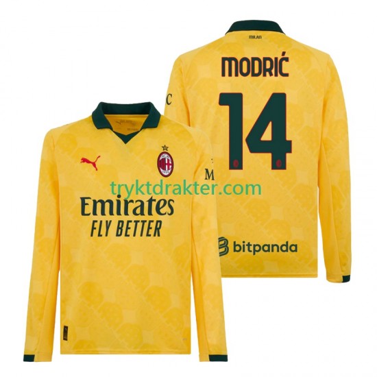 Herre AC Milan drakt Modrić Luca 14 Tredje 2025-2026 Langermet
