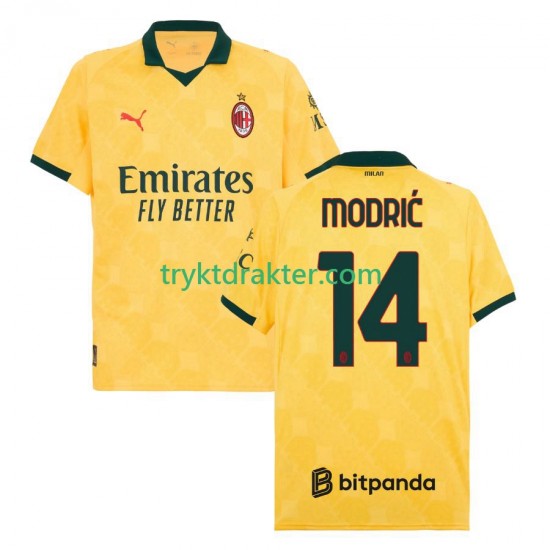 Herre AC Milan drakt Modrić Luca 14 Tredje 2025-2026 Korte Ermer