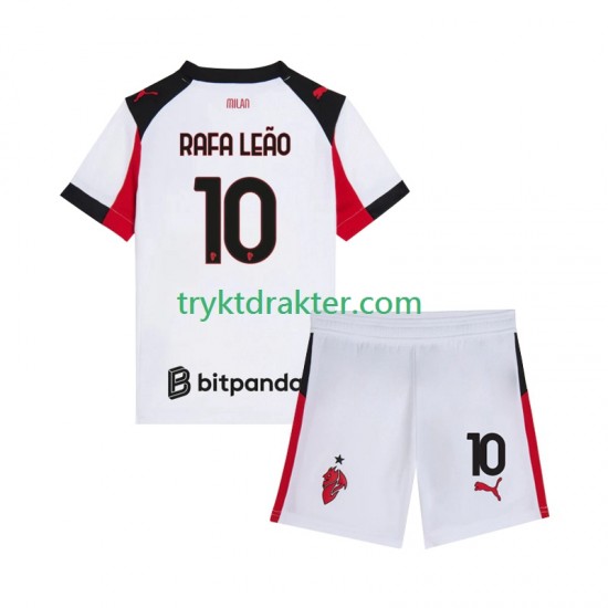 3-13 år Barn AC Milan drakt Rafael Leao 10 Borte 2025-2026 Korte Ermer