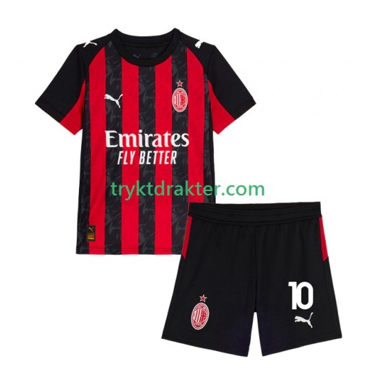 3-13 år Barn AC Milan drakt Rafael Leao 10 Hjemme 2025-2026 Korte Ermer