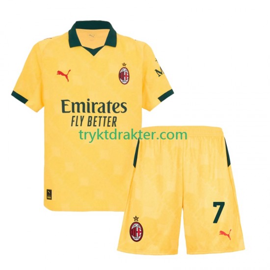 3-13 år Barn AC Milan drakt Santiago Gimenez 7 Tredje 2025-2026 Korte Ermer