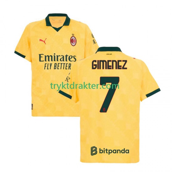 Herre AC Milan drakt Santiago Gimenez 7 Tredje 2025-2026 Korte Ermer