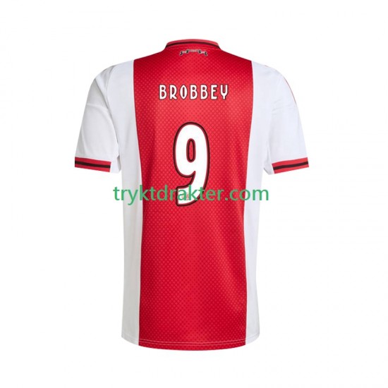 Herre AFC Ajax drakt Brian Brobbey 9 Hjemme 2025-2026 Korte Ermer