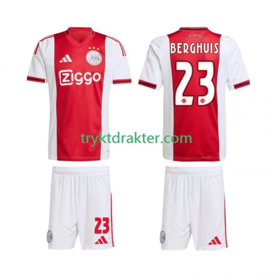 3-13 år Barn AFC Ajax drakt Steven Berghuis 23 Hjemme 2025-2026 Korte Ermer