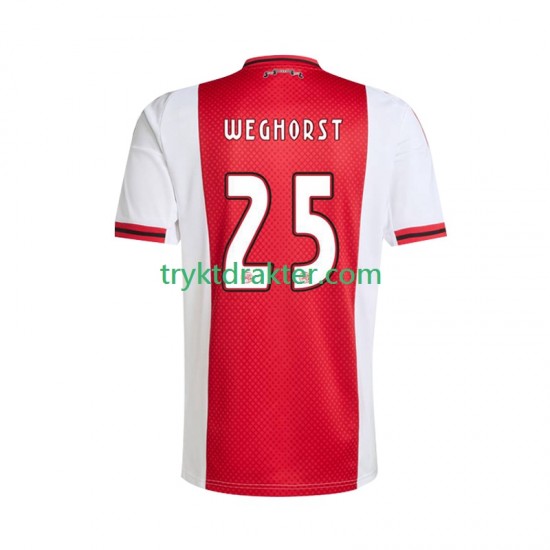Herre AFC Ajax drakt Wout Weghorst 25 Hjemme 2025-2026 Korte Ermer