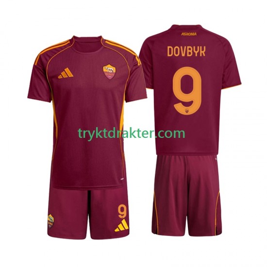 3-13 år Barn AS Roma drakt Artem Dovbyk 9 Hjemme 2025-2026 Korte Ermer