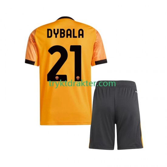 3-13 år Barn AS Roma drakt Dybala 21 Borte 2025-2026 Korte Ermer