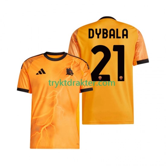 Herre AS Roma drakt Dybala 21 Borte 2025-2026 Korte Ermer