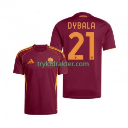 Herre AS Roma drakt Dybala 21 Hjemme 2025-2026 Korte Ermer Herre AS Roma drakt Dybala 21 Hjemme 2025-2026 Korte Ermer