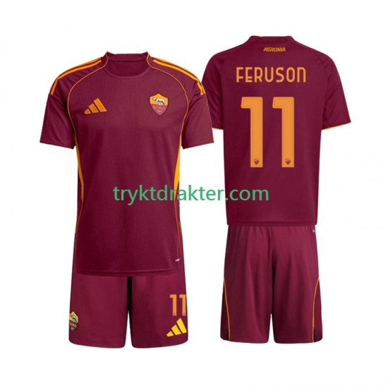 3-13 år Barn AS Roma drakt Evan Ferguson 11 Hjemme 2025-2026 Korte Ermer