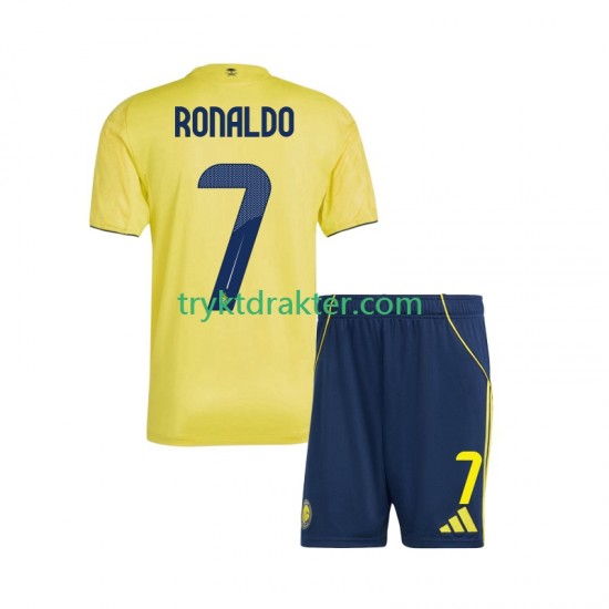 3-13 år Barn drakt Al Nassr Cristiano Ronaldo 7 Hjemme 2025-2026 Korte Ermer