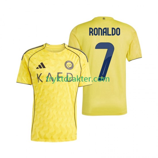 Herre drakt Al Nassr Cristiano Ronaldo 7 Hjemme 2025-2026 Korte Ermer