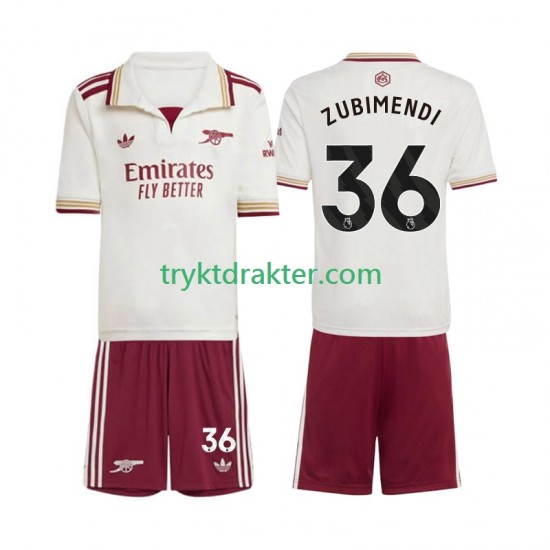3-13 år Barn Arsenal drakt Martin Zubimendi 36 Tredje 2025-2026 Korte Ermer