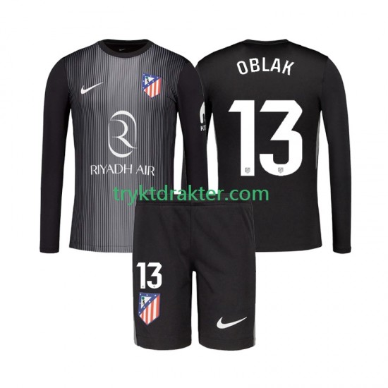 3-13 år Barn Keeper Atlético Madrid drakt Jan Oblak 13 Borte 2025-2026 Langermet