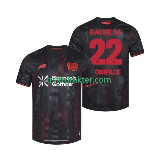 Herre Bayer 04 Leverkusen drakt Victor Boniface 22 Hjemme 2025-2026 Korte Ermer