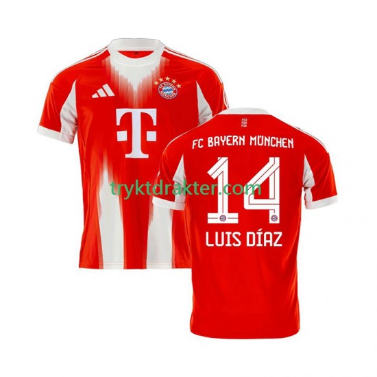 Herre FC Bayern München drakt Luis Diaz 14 Hjemme 2025-2026 Korte Ermer