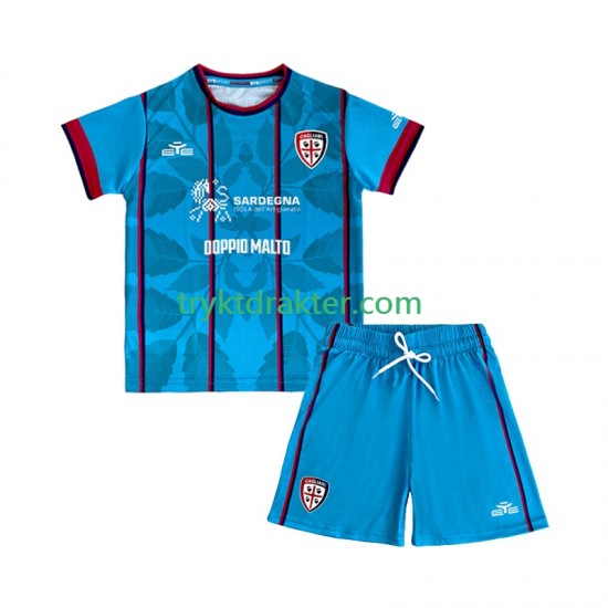 3-13 år Barn Cagliari drakt Tredje 2025-2026 Korte Ermer
