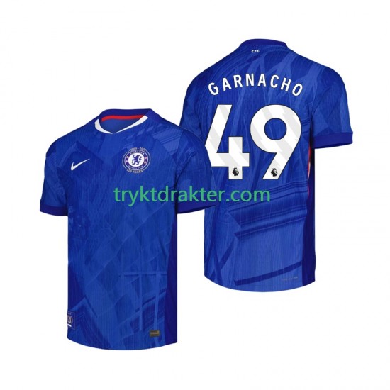 Herre Chelsea drakt Alejandro Garnacho 49 Hjemme 2025-2026 Korte Ermer