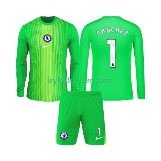 3-13 år Barn Keeper Chelsea drakt Robert Sanchez 1 Borte 2025-2026 Langermet