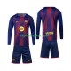 3-13 år Barn FC Barcelona drakt Hjemme 2025-2026 Langermet