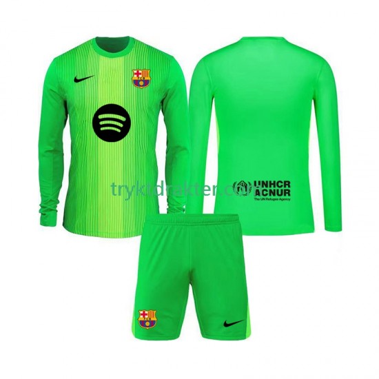 3-13 år Barn Keeper FC Barcelona drakt Hjemme 2025-2026 Langermet