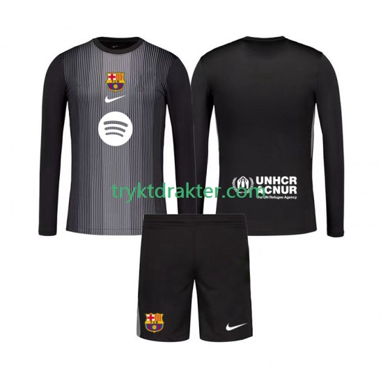 3-13 år Barn Keeper FC Barcelona drakt Tredje 2025-2026 Langermet