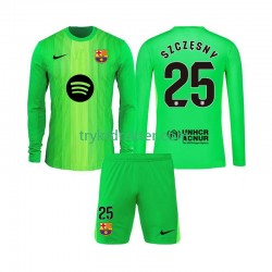 3-13 år Barn Keeper FC Barcelona drakt Szczesny 25 Hjemme 2025-2026 Langermet