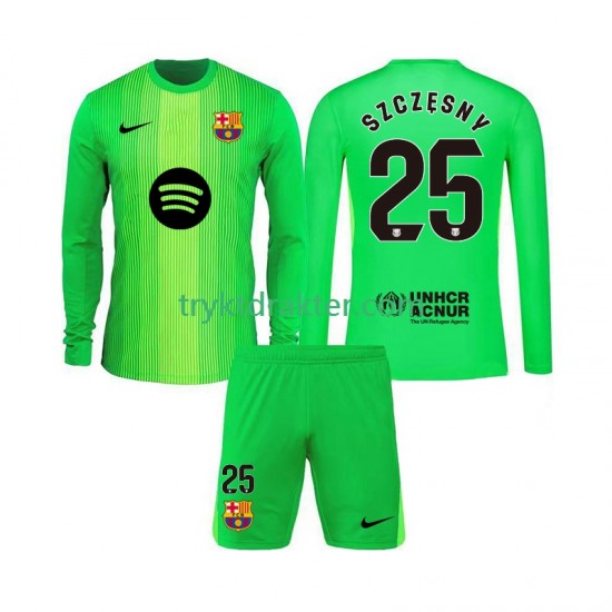 3-13 år Barn Keeper FC Barcelona drakt Szczesny 25 Hjemme 2025-2026 Langermet