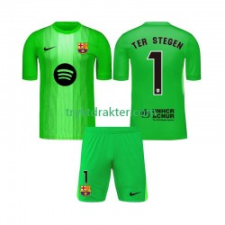 3-13 år Barn Keeper FC Barcelona drakt Ter Stegen 1 Hjemme 2025-2026 Korte Ermer