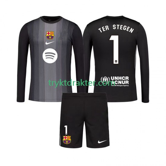 3-13 år Barn Keeper FC Barcelona drakt Ter Stegen 1 Tredje 2025-2026 Langermet