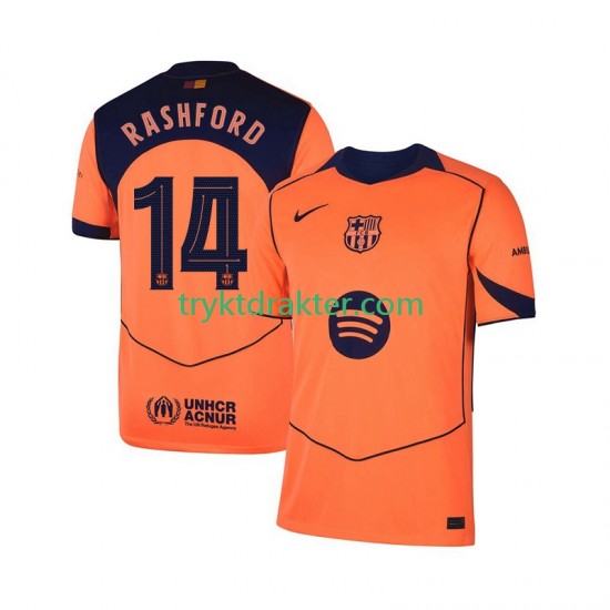 Herre FC Barcelona drakt Marcus Rashford 14 UCL Tredje 2025-2026 Korte Ermer