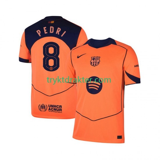 Herre FC Barcelona drakt Pedri 8 UCL Tredje 2025-2026 Korte Ermer