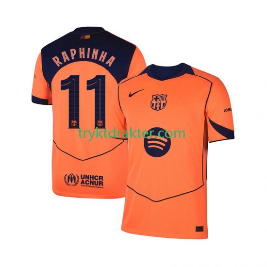 Herre FC Barcelona drakt Raphinha 11 Champions League Tredje 2025-2026 Korte Ermer