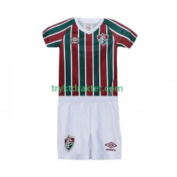 3-13 år Barn Fluminense drakt Hjemme 2025-2026 Korte Ermer 3-13 år Barn Fluminense drakt Hjemme 2025-2026 Korte Ermer