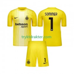 3-13 år Barn Keeper Inter Milan drakt Yann Sommer 1 Borte 2025-2026 Korte Ermer