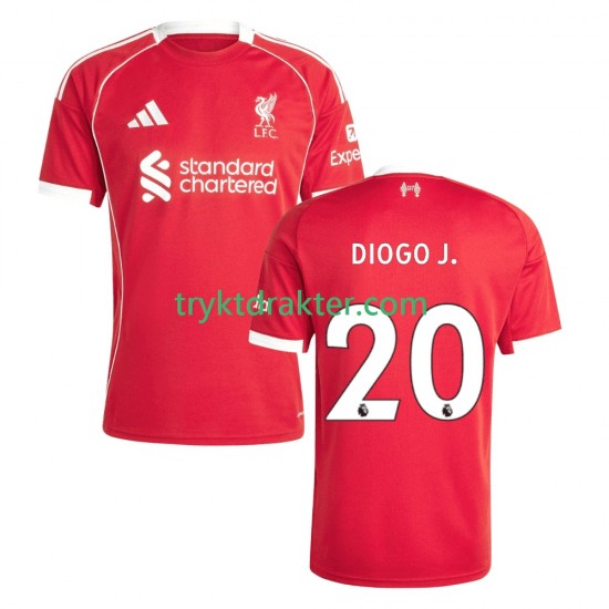 Herre Liverpool drakt Diogo Jota 20 Hjemme 2025-2026 Korte Ermer