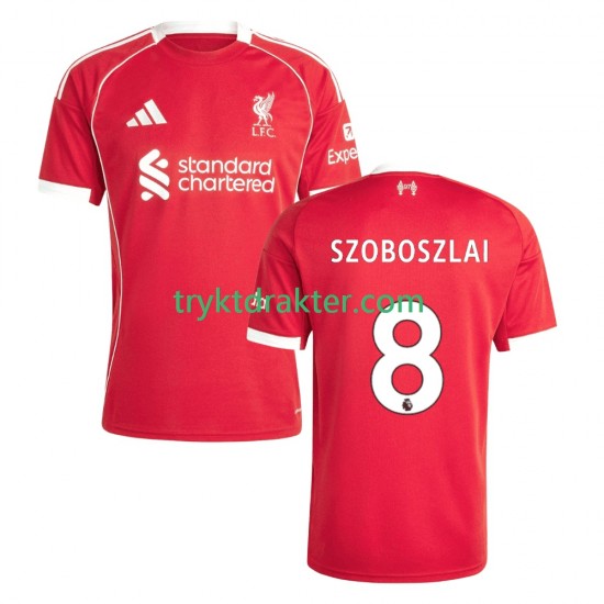 Herre Liverpool drakt Dominik Szoboszlai 8 Hjemme 2025-2026 Korte Ermer