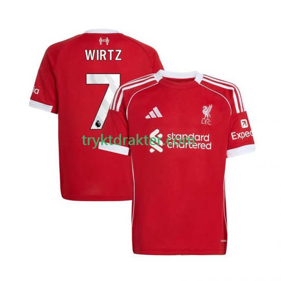 Herre Liverpool drakt Florian Wirtz 7 Hjemme 2025-2026 Korte Ermer