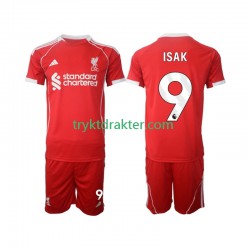 3-13 år Barn Liverpool drakt ISAK 9 Hjemme 2025-2026 Korte Ermer